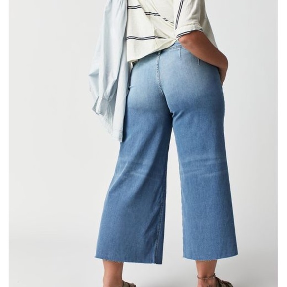 We the Free People CRVY Counter Culture Wide-Leg High Rise Jean Pant 26 27 - Picture 5 of 15